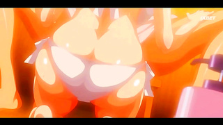 Cute Anime Maiden Seduced by Tender Touches in Hot HMV Fantasy Scene