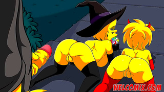 The Simpsons Meet Witchy Desires in Steamy Halloween Ritual Gone Wild