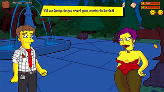 Homers Secret Tryst with Marge Lisa at Burns Mansion – Steamy Hentai Nights