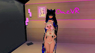 Futa Catgirls Steamy VRChat Encounter Ignites Wild, Electric Desires