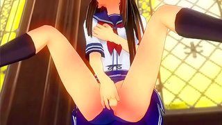 Takagi-San Seduces in Cute Maid Outfit, Climaxes Powerfully Alone – See Every Drop