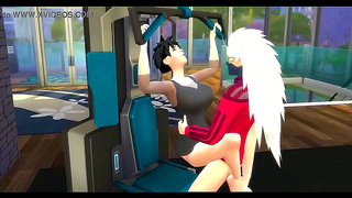 Videl Seduces Madara in Fiery Anime Training Session Turned Lustful Rendezvous