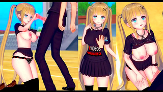 Blonde Cutie Enjoys Hot Koikatsu 3D Hentai Lovemaking Session