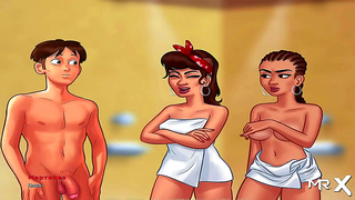 Teen Idol Shows Off Bold Desires Beneath Scorching Summer Heat