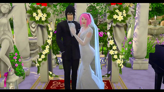Sakuras Hot Wedding Night Romance Ignites with Naruto in steamy Hentai Tale