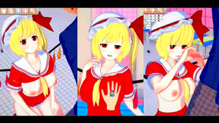 Busty Flandre Scarlet Tempts Lover in Steamy Koikatsu Romance