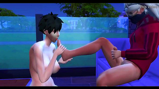 Madara Claims Videl in Steamy Naruto Dragon Ball Fusion Fantasy