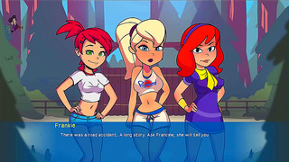 Blonde Redhead Lesbians Seduced by Milf Mistress in Wild Forest Encounter