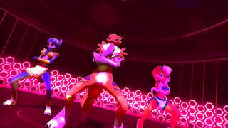 Bunny Fox Girls Seductive Dance Ignites Hot 3D Hentai Fantasy