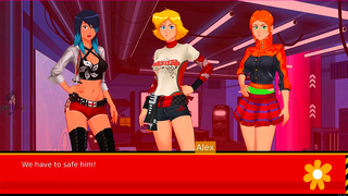 Blonde Femme Fatale Tempts Cartoon Agent with Hot Blowjob Action