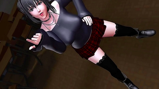 Sultry 3D Maiden Greets Hard Throbbing Dick for Explosive Climax in Timeless Tryst