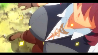 Voluptuous Anime Babe Impales Herself on Thick Cock in Steamy Ecchi Ride