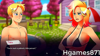 Dual Thrills as Blue-Haired Futanari Tempts Lover in Hot Hentai Encounter