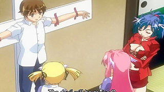 Schoolgirls Tease Bound Classmate in Spicy Hentai Playtime