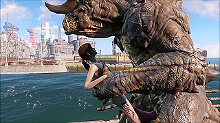 Ellie Impaled by Deathclaws Giant Dick in Savage Fallout Fuck Fest
