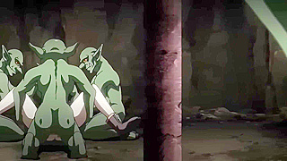 Innocent Maiden Ravaged by Hungry Goblins in Shadowy Dungeon Depths