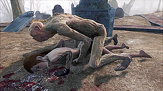 Ghoul Claims Young Survivor in Steamy Fallout Graveyard Tryst