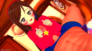 Mahiru Shiina Teases Her Daring Lover in Sultry Hentai Fantasy