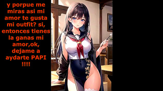 Twins Seduce Stepbrother in Office Fantasy Anime Flick