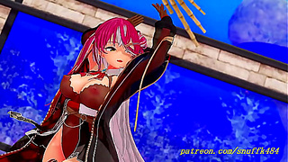 Marina Sparks Sensual Virtual Encounter – Electrifying 3D HoloLive Rhythm Rush