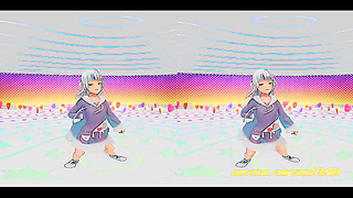 Hololive Idol Tempts in VR with Sensual 3D Strip Dance Fantasy