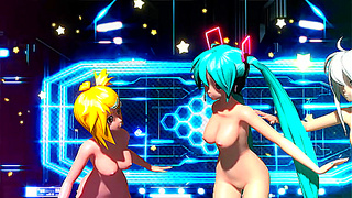 Mikus Steamy Nude Performance Unfolds in Project DIVA Erotic Fantasia