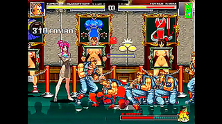 Mugen Claims Rainbow Mika in Wild Hentai gangbang fantasy scene