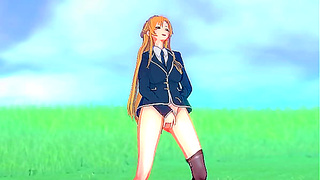 Asuna Yuukis Wild Outdoor Escape: A Steaming Solo Fantasy Unfolds
