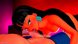 Chel Impaled by Huge Dick in Hot 3D Hentai Action
