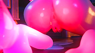 Busty Enchantress Dominated by Twin Magi-Dildos in Steaming 3D Fantasy Ride
