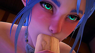 Elf Arrives at Hotel for Wild 3D Hentai Encounter – No Censorship