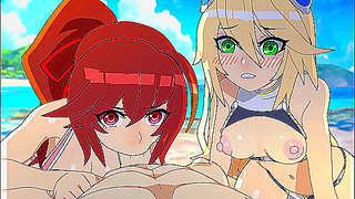 BlazBlue Beach Lust: Steamy Tropical Trysts Beneath the Ocean Tide