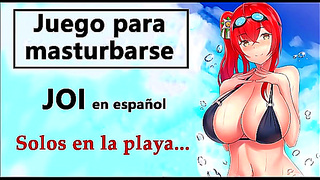 Curvy Latina Tempts You with Steamy Spanish JOI by the Ocean Waves