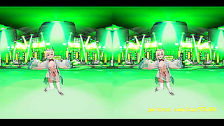 Irohas Steamy Virtual Dance Performance in Immersive VR180 MMD Fantasy