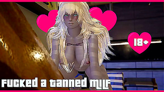 Tan StepMom Tempts Youthful Stud in Sultry 3D Anime Tryst