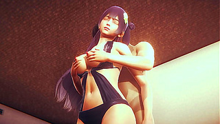 Voluptuous 3D Beauty Shares Hot Milf Massage in Sultry Hentai Fantasy