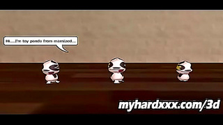 Foxy Blonde Beauty Rides Wild 3D Dick in Hot Animated Encounter