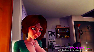 Busty MILF Teases in Green Top Red Thong – Steamy Bedroom Fantasy