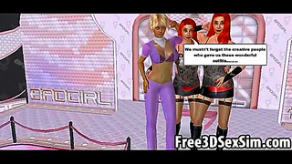 Lesbian Lovers Ignite Steamy Passion in Sensual 3D Animated Encounter