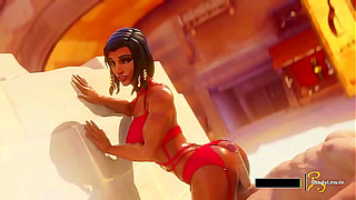 Pharah Dominates with Sensual Blowjob Pleasure in Steaming Hentai Encounter