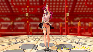 Marines Sensual MMD Dance Ignites Forbidden Desires in VR Paradise