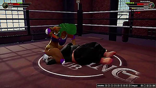 Jennifer Walters Faces Off Against Bolda the Beast in Steamy Nude Combat Arena