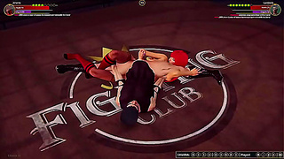 Artemis Faces Off Against Lord Jerle in Steamy Naked Fighter 3D Duel