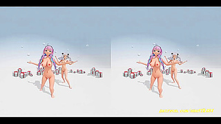 AquaSons Seductive Virtual Dance Unfolds in Immersive MMD Fantasy