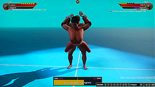 Furia Takes On Temp in Steamy Nude Fight Battle - Naked Fighter 3D Action