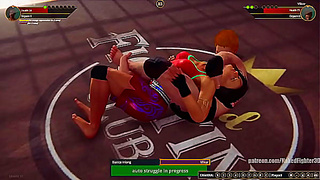 Bianca Ionis Battles Fierce Rivals in Steamy Nude Fight Club Arena