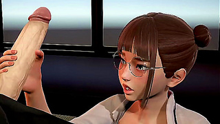 Boss Seduced by Secretarys Sensual Office Hand Job Fantasy – 3D Hentai