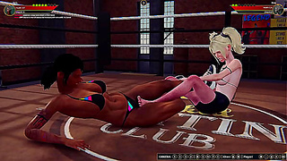 Dela Faces Off Against Bree in Hot Nude Fight Battle - 3D Hentai Clash