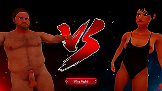 Ethan and Rachel Clash in Heated Nude Battle – A Steamy 3D Encounter