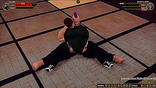 Jerle Takes Down Bolda the Beast in Steamy Nude Fighter 3D Battle